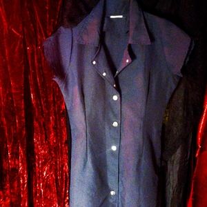 1990's Vintage Button Down Riveted Dress
